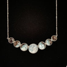 Load image into Gallery viewer, Super Moon Phases Curved Necklace