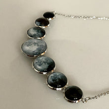 Load image into Gallery viewer, Super Moon Phases Curved Necklace