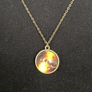 Voyager Golden Record Double-Sided Necklace