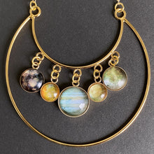 Load image into Gallery viewer, Jupiter & Galilean Moons Gold Necklace