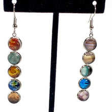 Load image into Gallery viewer, Solar System Mismatched Drop Earrings