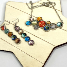 Load image into Gallery viewer, Solar System Mismatched Drop Earrings