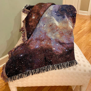 Nebula Image Woven Throw Blanket