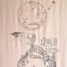 Load image into Gallery viewer, Mars Perseverance Rover + Ingenuity Helicopter Scarf