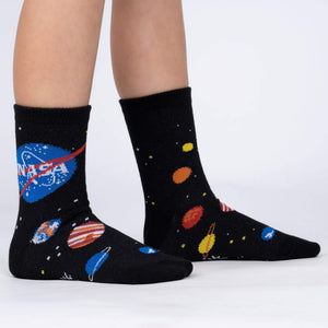 NASA Solar System & Glow-in-the-Dark Constelltions Kids 3-Pack Socks