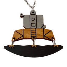 Load image into Gallery viewer, Lunar Lander Wood Necklace