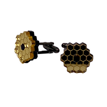 Load image into Gallery viewer, JWST Mirror Acrylic Cufflinks-Cufflinks-Cepheid Studio-STARtorialist