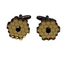 Load image into Gallery viewer, JWST Mirror Acrylic Cufflinks-Cufflinks-Cepheid Studio-STARtorialist