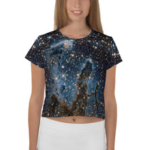 Load image into Gallery viewer, Pillars of Creation in Infrared by Hubble Cropped T-Shirt