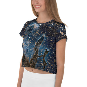 Pillars of Creation in Infrared by Hubble Cropped T-Shirt