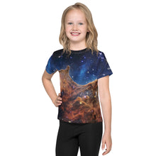 Load image into Gallery viewer, JWST Cosmic Cliffs Carina Nebula Kids T-Shirt (Toddler–Teen)