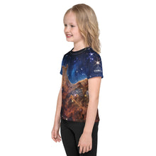 Load image into Gallery viewer, JWST Cosmic Cliffs Carina Nebula Kids T-Shirt (Toddler–Teen)