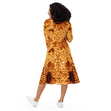 Load image into Gallery viewer, Solar Maximum DKIST Sunspot Long-Sleeve Midi Dress with Pockets