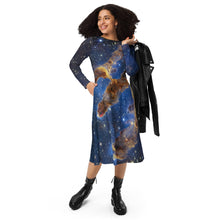 Load image into Gallery viewer, JWST Pillars of Creation Long-Sleeve Midi Dress with Pockets
