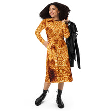 Load image into Gallery viewer, Solar Maximum DKIST Sunspot Long-Sleeve Midi Dress with Pockets