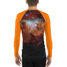Load image into Gallery viewer, Cosmic Reef Cut Rash Guard - Orange (Adult)