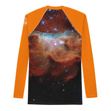 Load image into Gallery viewer, Cosmic Reef Cut Rash Guard - Orange (Adult)