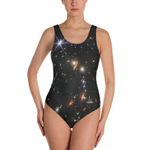 Load image into Gallery viewer, JWST SMACS 0723 Deep Field Galaxy Cluster One-Piece Swimsuit