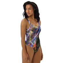 Load image into Gallery viewer, Cosmic Veil Nebula One-Piece Swimsuit