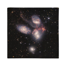 Load image into Gallery viewer, JWST Stephan's Quintet Galaxy Cluster Pillow Case