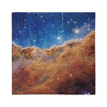 Load image into Gallery viewer, JWST Cosmic Cliffs Carina Nebula Pillow Case