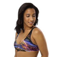 Load image into Gallery viewer, Cosmic Veil Nebula Recyled Padded Swim Top