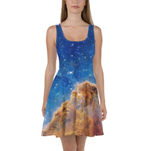 Load image into Gallery viewer, JWST Cosmic Cliffs NGC 3324 Carina Nebula Skater Dress