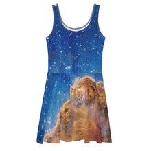 Load image into Gallery viewer, JWST Cosmic Cliffs NGC 3324 Carina Nebula Skater Dress