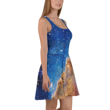 Load image into Gallery viewer, JWST Cosmic Cliffs NGC 3324 Carina Nebula Skater Dress