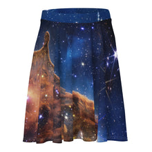 Load image into Gallery viewer, JWST Cosmic Cliffs NGC 3324 Carina Nebula Skater Skirt