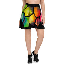 Load image into Gallery viewer, JWST Nebula Mirror Skater Skirt