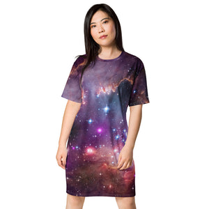 NGC 602 Nebula T-Shirt Dress