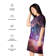 Load image into Gallery viewer, NGC 602 Nebula T-Shirt Dress