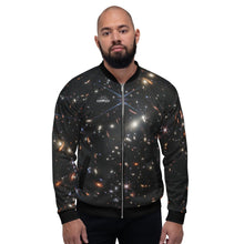 Load image into Gallery viewer, JWST SMACS 0723 Galaxy Cluster "A Million Miles Beyond Midnight" Flight Jacket