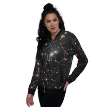 Load image into Gallery viewer, JWST SMACS 0723 Galaxy Cluster "A Million Miles Beyond Midnight" Flight Jacket