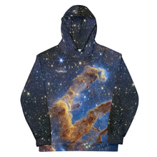 Load image into Gallery viewer, JWST Pillars of Creation Unisex Hooded Sweatshirt