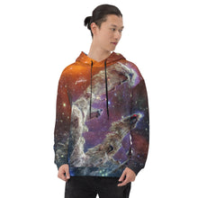 Load image into Gallery viewer, JWST Multicolor Pillars of Creation Unisex Hooded Sweatshirt