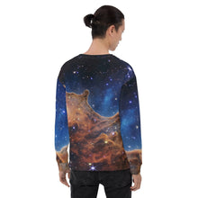 Load image into Gallery viewer, JWST Cosmic Cliffs Carina Nebula Unisex Sweatshirt