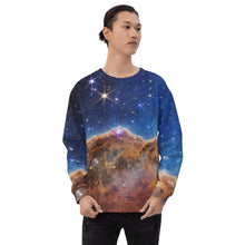 Load image into Gallery viewer, JWST Cosmic Cliffs Carina Nebula Unisex Sweatshirt