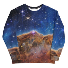 Load image into Gallery viewer, JWST Cosmic Cliffs Carina Nebula Unisex Sweatshirt