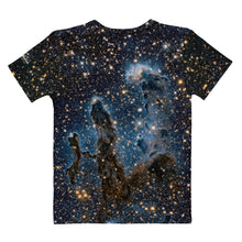 Load image into Gallery viewer, Pillars of Creation in Infrared by Hubble Fitted T-Shirt