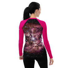 Load image into Gallery viewer, JWST Massive Star WR 124 Fitted/Curvy Rash Guard