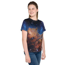 Load image into Gallery viewer, JWST Cosmic Cliffs Carina Nebula Kids T-Shirt (Toddler–Teen)