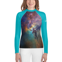Load image into Gallery viewer, Lagoon Nebula Kids Rash Guard (Toddler to Teen)