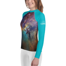 Load image into Gallery viewer, Lagoon Nebula Kids Rash Guard (Toddler to Teen)