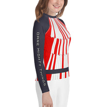 Load image into Gallery viewer, Dare Mighty Things Mars 2020 Parachute Kids Rash Guard (Toddler to Teen)