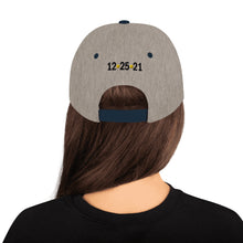 Load image into Gallery viewer, JWST Mirror &amp; Launch Date Embroidered Snapback Hat