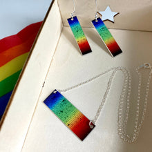 Load image into Gallery viewer, Solar Spectrum Aluminum Bar Earrings