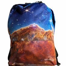 Load image into Gallery viewer, JWST Cosmic Cliffs Carina Nebula Backpack