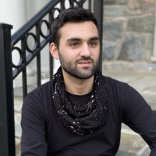 Load image into Gallery viewer, Constellation Glow-in-the-Dark Pocket Infinity Scarf